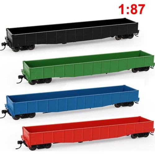 3pcs HO Scale 53ft Gondola Car 1:87 Railway Wagons Rollong Stock Container Carriage 1:87 Freight Car C8743