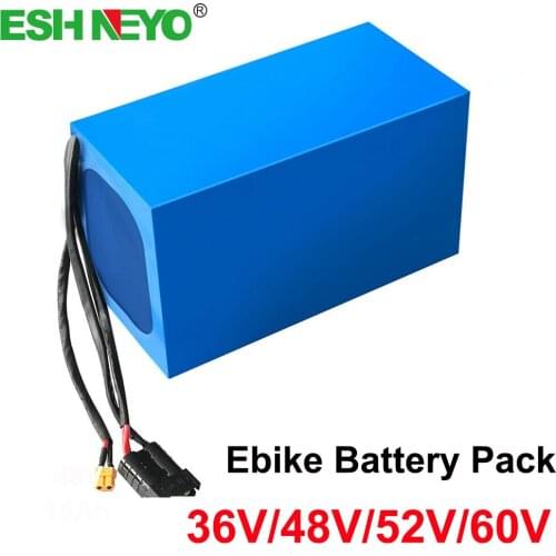 Ebike Battery 36V 48V 52V 60V 20Ah Electric Bicycle Battery For 2000W 1000W 500W Motor Bafang BBS03 BBSHD BBS02 With Charger