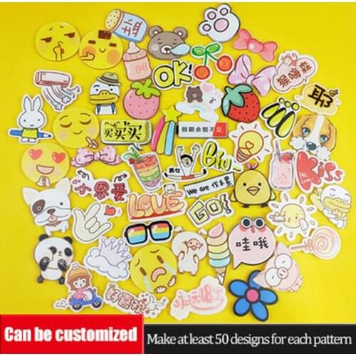 Cute Pattern customization Flowers Icon Badge Acrylic Cartoon Animal Horse Brooch Pin Backpack Clothes Scarf Hat Decor