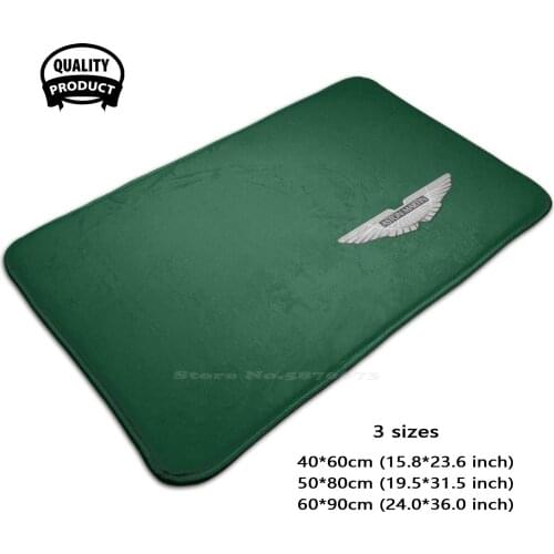 Aston British Racing Green Iii 3D Soft Non-Slip Mat Rug Carpet Foot Pad Formula Retro Circuit Williams Senna Legend Hero Racing