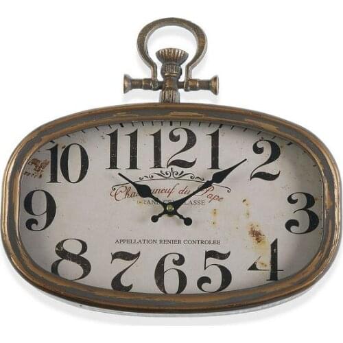 Wall Clock Chateau Metal (35 x 6 x 32,5 cm)