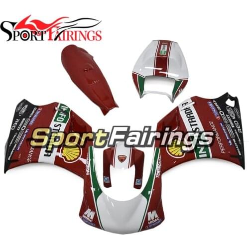 Motorcycle Fiberglass Fairings for Ducati 996 748 916 998 1996 - 2002 Body Kit Bodywork Panels Red White Green Panels Kits
