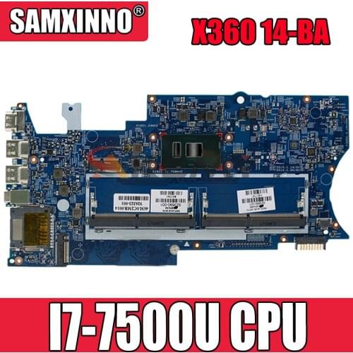 16872-2 original mainboard for HP Pavilion X360 14-BA with I7-7500U Laptop motherboard 923690-601