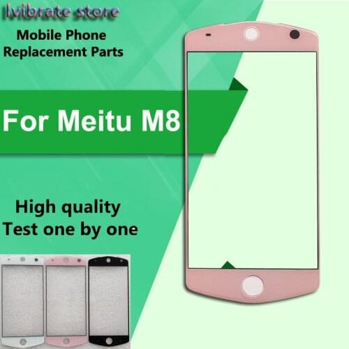 For Meitu M8 Front Outer Glass Lens Touch Panel Screen Replacement For Meitu M8 MP1603 MeituM8 LCD Touch Glass Digitizer repair