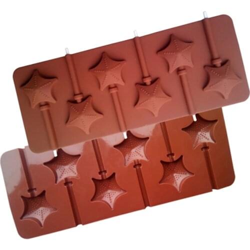 1PCS Food Grade Silicone Material, Starfish Shape For Chocolate Lollipop Mold, Cake Tools, Cookie , Jelly, Ice Mold D671