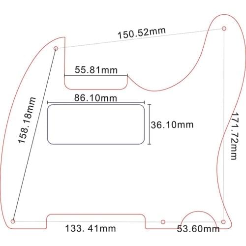 Pleroo CUSTOM Guitar Parts - For US Standard 5 Screw Holes P90 Tele Telecaster Guitar Pickguard Scratch Plate, Multicolor choice
