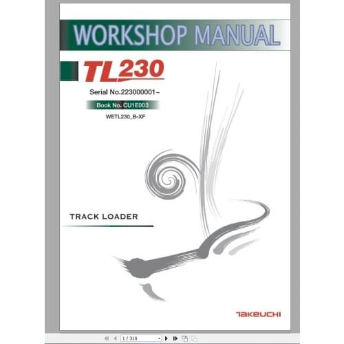 For Takeuchi Multilanguage Workshop Manual, Part Manual, Operator Manual2019