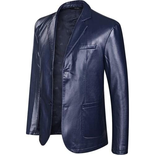 Spring Autumn Leather Jacket Men 2021 PU Jacket Coats Street Slim Fit Bomber Jacket Casual Mens Button Faux Warm Coat 5XL 6XL