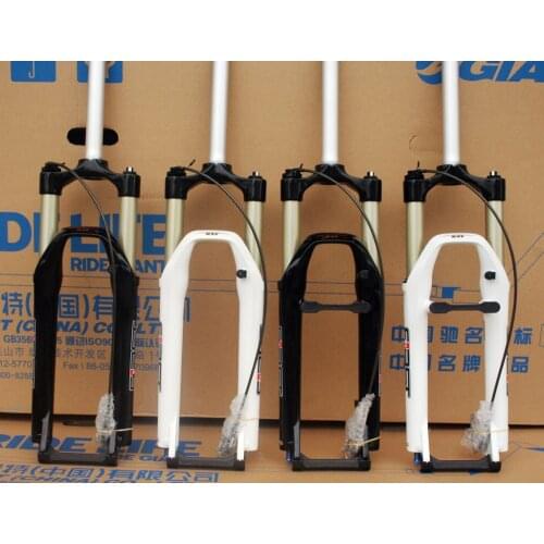 26" RST First Air Suspension Fork Remote control, Manual control, rebound adjustable, disc brake fork, V brake fork