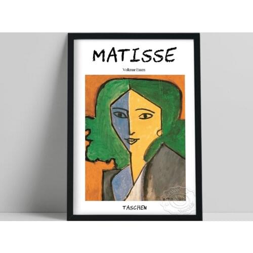 Henri Matisse Expressionism Exhibition Poster, Portrait Of Ln Delekorskaya Canvas Painting, Vintage Art Still Life Wall Decor