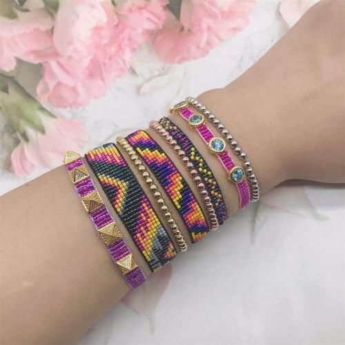 ZHONGVI New Miyuki Bracelet Jewelry Boho Handmade Woven Bracelets For Women Autumn And Winter Pulseras Wholesale Jewellery Gifts