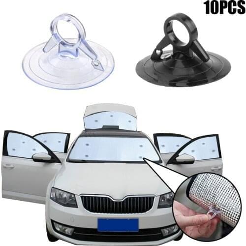 10pcs Car Sunshade Suction Cup Fasteners Strong Pull Ring Dovetail Fixed Kit PVC Material Caravan Off Road 4x4 Auto Accessories