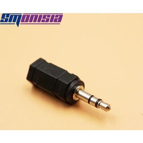 Smonisia 10pcs High quality Jack 3.5mm Adapter 2.5mm stereo plug to 3.5mm mono/stereo jack connector