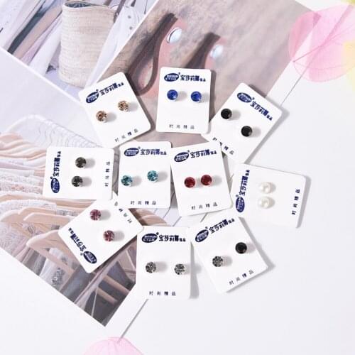 2020 1 Pair Stud Earring Bio Magnetic Therapy Weight Loss Earrings Magnet In Ear Eyesight Slimming Healthy Stimulating Acupoints