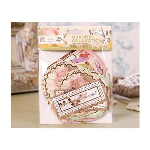 25pcs Blessing message 2 Foil Gold Paper SD Die Cut paper for DIY Scrapbooking Card Making Crafts /photo album Decoration