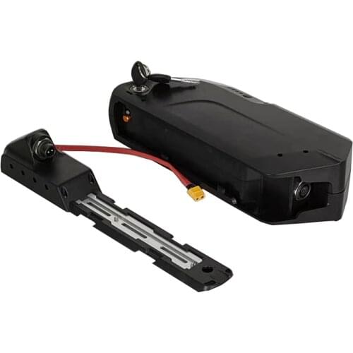 Free shipping Tiger shark 36v 48v 52v ebike lithuim battery case with mounting plate key 52pcs 65pcs 18650 cell batteries box