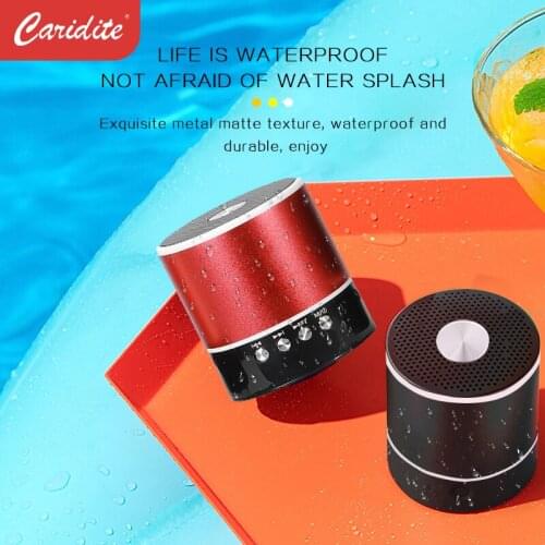 Caridite Yx-05 Heavy Bass Effect-Small Steel Cannon Ture Wireless Speaker Dull Polish Mini Portable