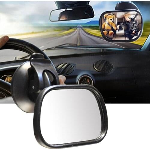 Kids Rear View Car Mirror Wide View For Better Viability Shatter-Resistant Seat Safety For Children Suction View Car Mirror