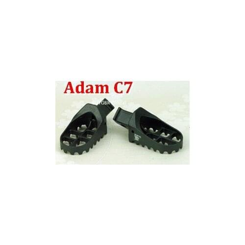 For Suzuki RM85 Suzuki DRZ/KLX 125 Black/Chrome Motorcycle Foot Pegs Adam C7