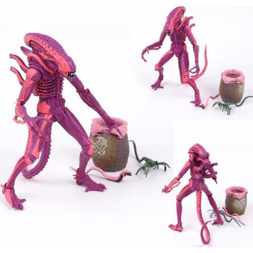 NECA ALIENS Red Alien with Chestburster & Facehugger Action Figure Collectible Model Toy