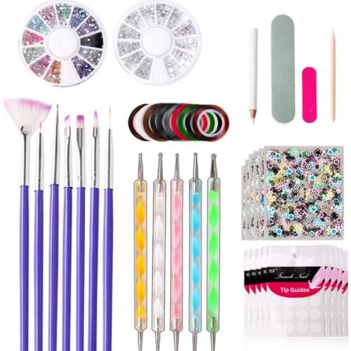 Nail Art Tools Crystal Beads Bead Picker Dotted Pen Professional Manicure Brush Polishing Painting Pencil Uv Gel Nails