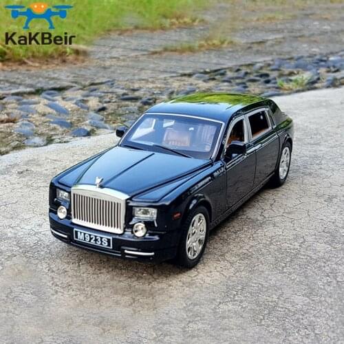 1:24 Limited Edition Collection Of Zinc Alloy Bus Rolls-Royce Phantom Simulation Alloy Car Model Toys