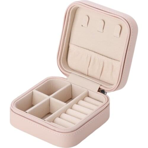 Storage Box Oragnizer Lipstick Cosmetic Saver Earring Organizer Case Necklace Packaging Zipper Design Portable Universal Boxs