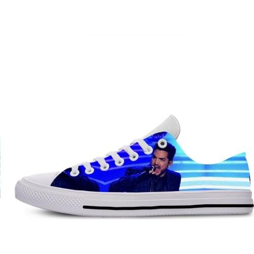 2019 Hot Cool Fashion High Quality Summer Sneakers Handiness Casual Shoes 3D Printed For Men Women Pop Rock Adam Lambert