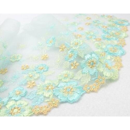 6 11/16 Inches Wide Lace|Light FloralEmbroidered Lace Trim|Bridal Wedding Materials|Clothing Ribbon|Hairband|Accessories DIY