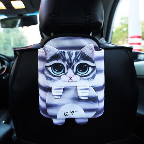 Multi-Functional Car Vehicle Garbage Bin Trash Can Waste Container Folding Storage Bucket Box Cartoon Creative Bag