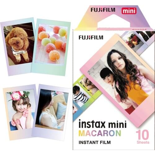 Original Fujifilm MACAROON macaron Instax Mini 8 film (10 sheets) For mini Camera Instant Mini 11 9 25 50s 90 300 Share SP-2