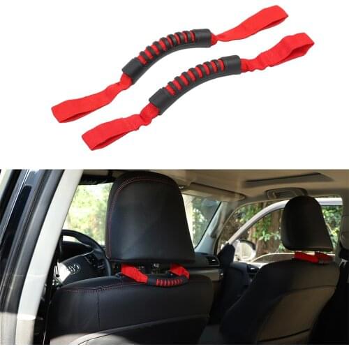 Auto Seat Headrest Armrest Grab Handle Universally For Toyota 4Runner Green Red Blue Black Car Accessories