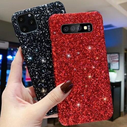 Bling Glitter Cover Phone Case For Samsung Galaxy S10 S9 S8 Plus S7 Luxury sequins Cover S10 lite