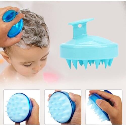 Silicone Head Body Scalp Massage Brush Silicone Shampoo Brush Hair Washing Comb Shower Brush Bath SPA Massage Brush Hair Brush