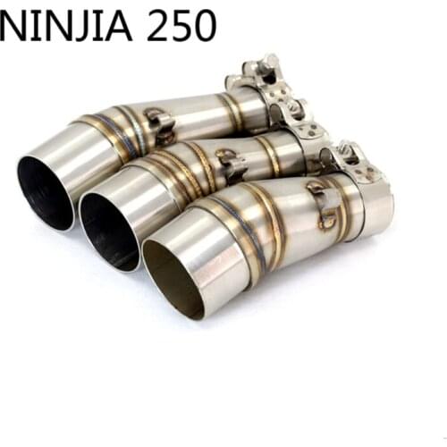TKOSM Ninja250 Connected Exhaust Pipe Connector Link Intubation Tube Welding Interfaces NINJIA 250 Racing Scooter Street Adaptor