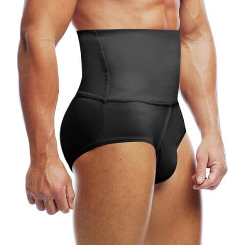 High waist panties mens clothes High Waist Slimming Fit Tummy Control Waist Trainer Tight Pants Shapewear