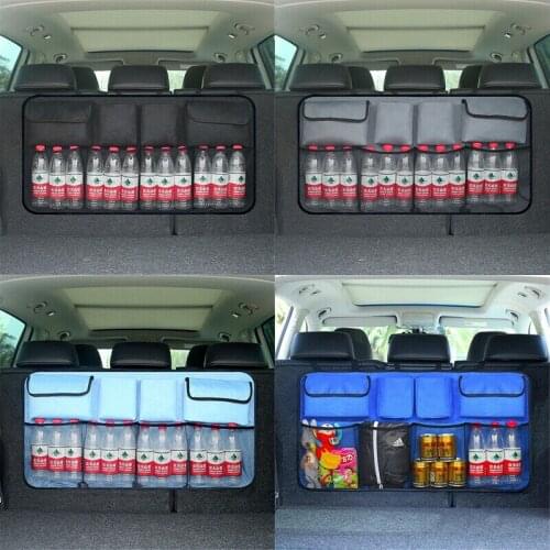 Universal Auto Car Organizer Trunk Rear Back Seat Storage Bag Mesh Net Pocket Storage Bags