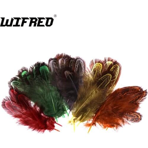 Wifreo 100pcs/bag Fly Tying Partridge Feather Caddis Soft Hackle Tenkara Flies Wing Case Material Fly Tying Feathers