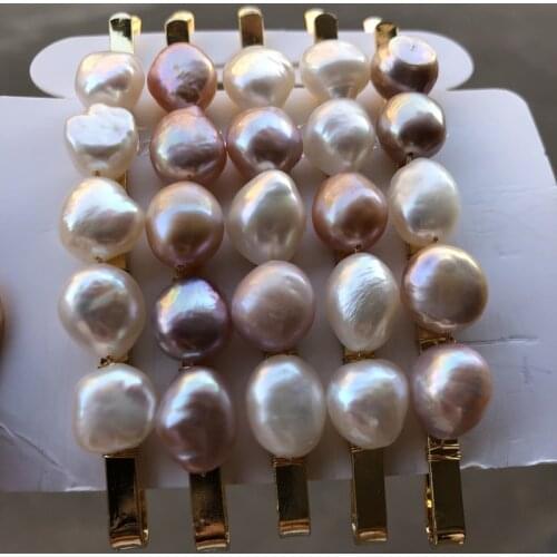 Trendy Hair Pin Genuine Freshwater Pearl Elegant AAA Quality Pearl Hariclip Delicate Handmade Jewelry Hair Accessories Gift