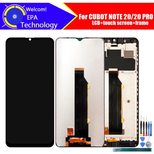 CUBOT NOTE 20 LCD Display+Touch Screen Digitizer+Frame Assembly 100% Original LCD+Touch Digitizer for CUBOT NOTE 20 PRO+tools