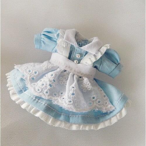 1 Set New Arrival Lovely Maid Dress for OB11, 1/12 BJD, Obitsu 11 Doll Clohtes Accessories