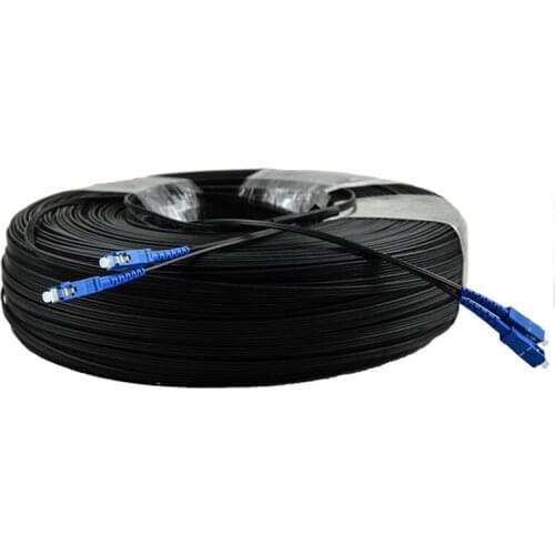 500M Outdoor SC UPC Duplex FTTH Drop Patch Cable SC Singlemode Duplex G657A Fiber optic patch cord FTTH fiber optic jumper Cable