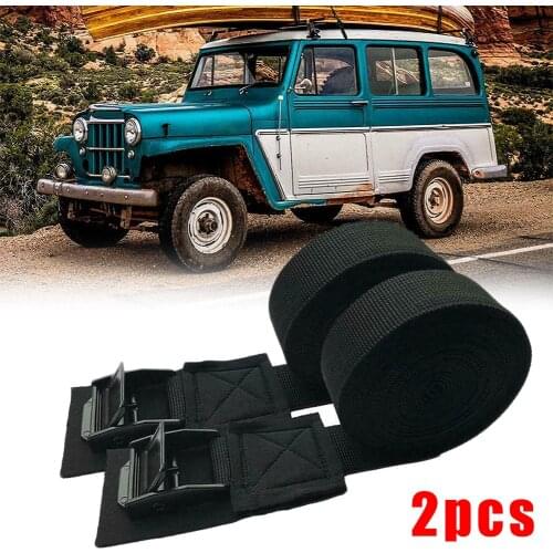 New Arrival High Quality 2pcs 9.8 Ft Car Roof Rack Kayak Cam Buckle Lashing Strap Luggage Strap