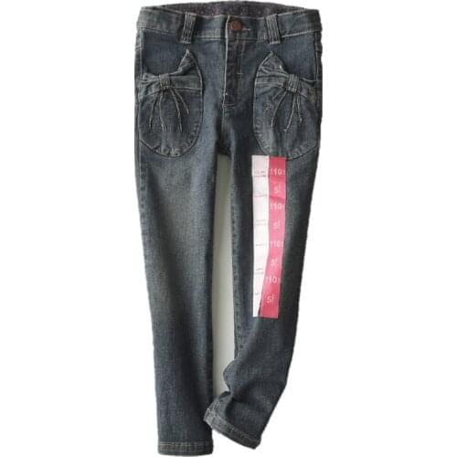 BBD Toddler Girls Jeans Pants Spring Autumn Kids Solid Light Novelty Fashion Trousers Infants 1 2 3 4 Years Outfits Clothes