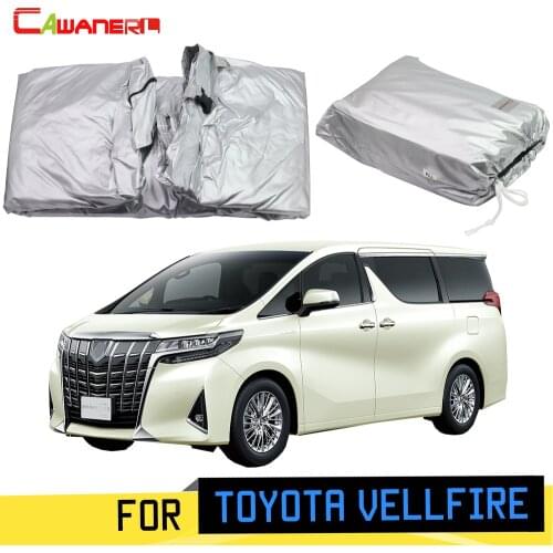 Cawanerl For Toyota Vellfire Car Cover MPV Outdoor Sun Anti-UV Rain Snow Scratch Protection Cover Windproof