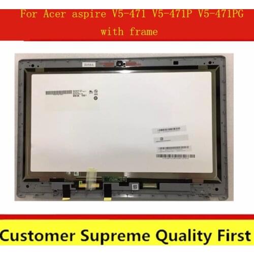 14.0" Touch Screen Digitizer LCD Assembly For Acer Aspire V5-431 431P V5-471 471P With Bezel Frame