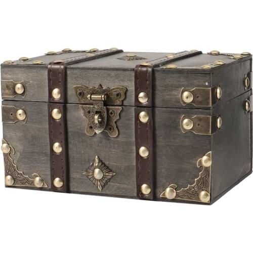 European-Style Retro Wooden Storage Box Home Storage Box, Wooden Box Decoration, Room Escape Prop