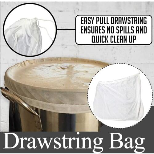 Food Grade 55X66cm Nut Milk Bag Reusable Almond Milk Bag Strainer Fine Mesh Nylon Cheesecloth Cold Brew Coffee Filter Kitchen