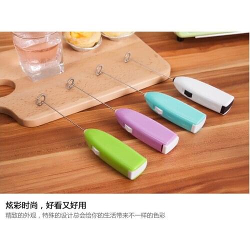 Electric Mini Handle Whisk Mixer Egg Beater Drinks Milk Frother Foamer Stirrer Kitchen Tool 5 Color Fashion Hot