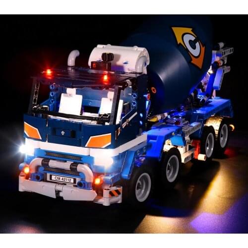 LED Lighting Kit for Technic Concrete Mixer Truck 42112 (LED Included Only, No Kit)